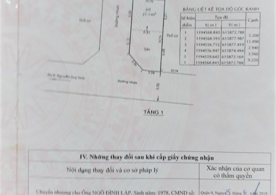 Bán nhà 1 trệt 2 lầu Phường Long Trường TP. Thủ Đức