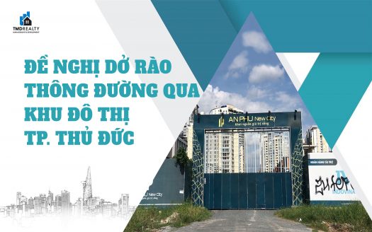 Đề nghị dỡ rào, thông đường qua khu đô thị ở TP Thủ Đức