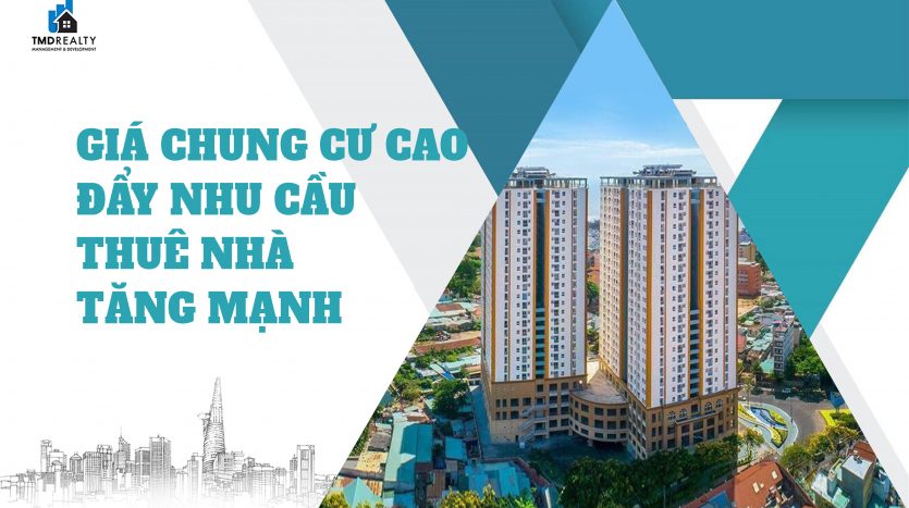 Giá chung cư cao đẩy nhu cầu thuê nhà tăng mạnh