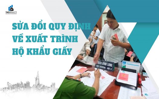 Sửa đổi quy định về xuất trình sổ hộ khẩu giấy trong tháng 12/2022