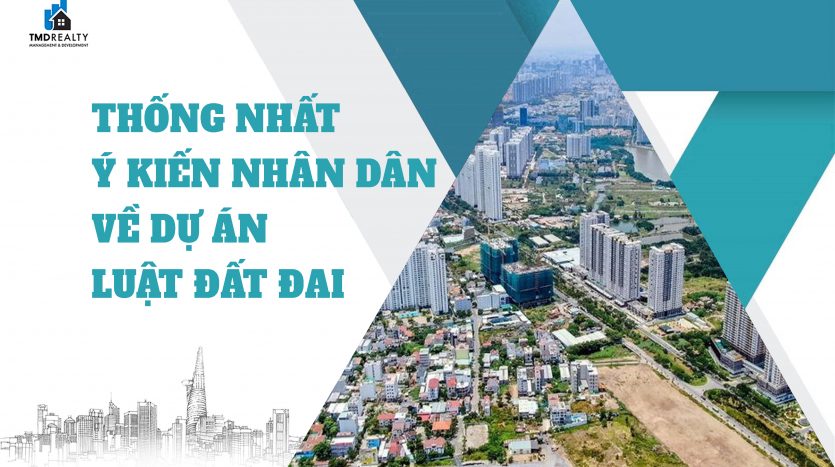 Thống nhất lấy ý kiến nhân dân về dự án Luật Đất đai (Sửa đổi)