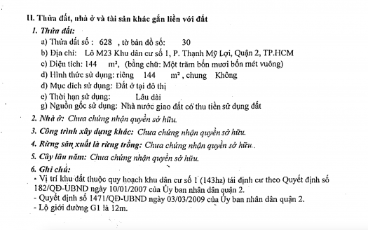 Bán nhà Khu DC số 1, P.Thạnh Mỹ Lợi (143ha)