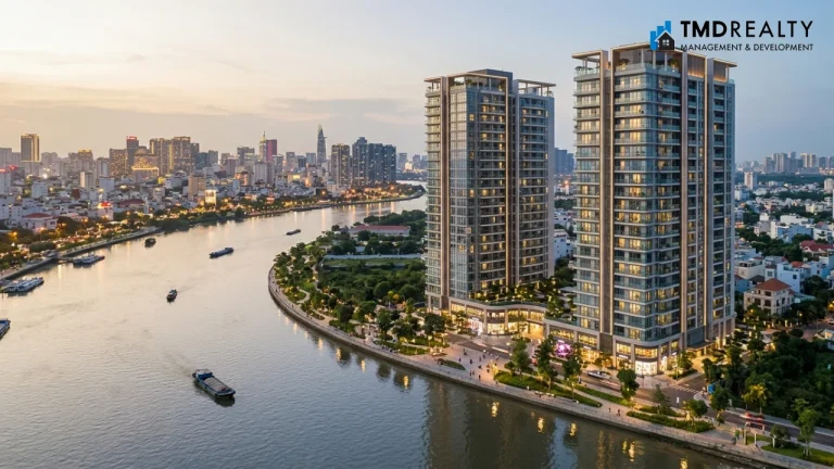 Giá trị từ quỹ đất ba mặt hướng sông của Gladia Heights