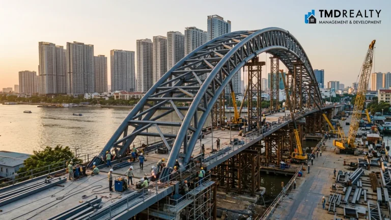 Lắp nhịp cầu đi bộ nghìn tỷ: Bước ngoặt hạ tầng TP.HCM